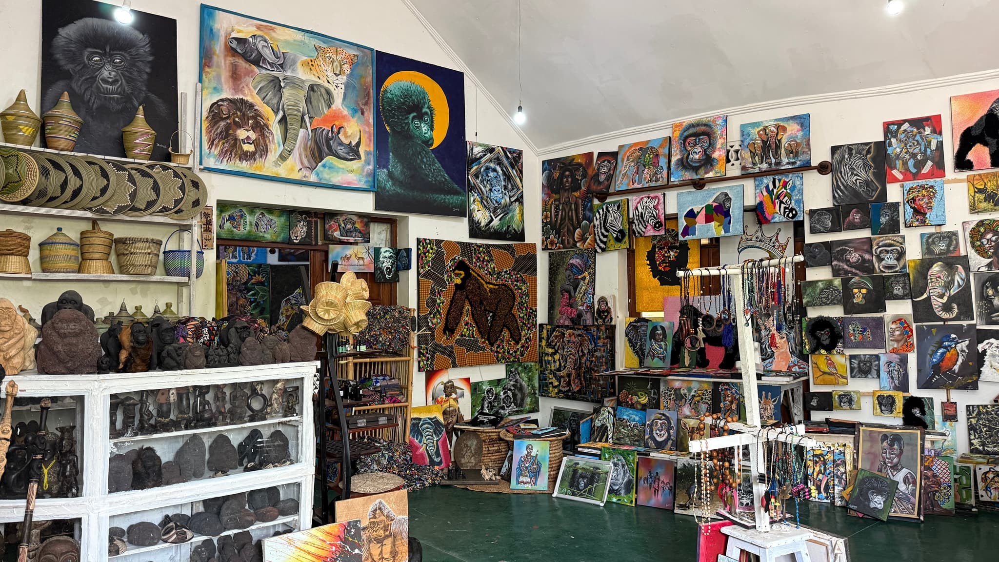 Gorilla Painting with Locals in a village in Rwanda